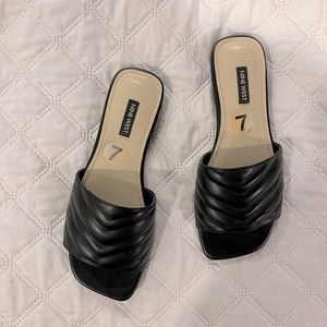 Nine West slide on sandals